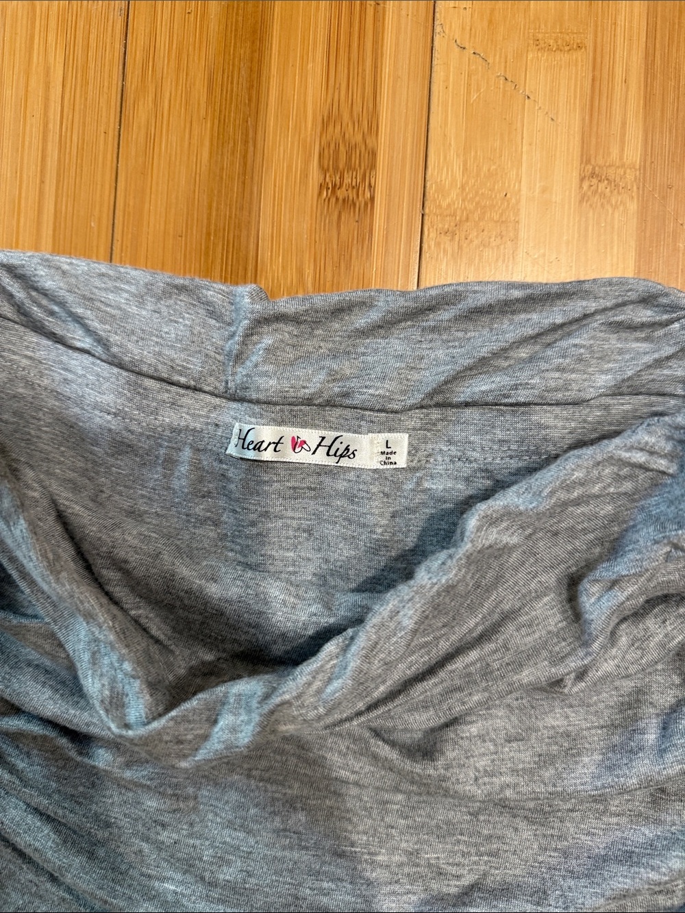 Heart & Hips Strapless Light Gray Draped Jumpsuit - Picture 4 of 4